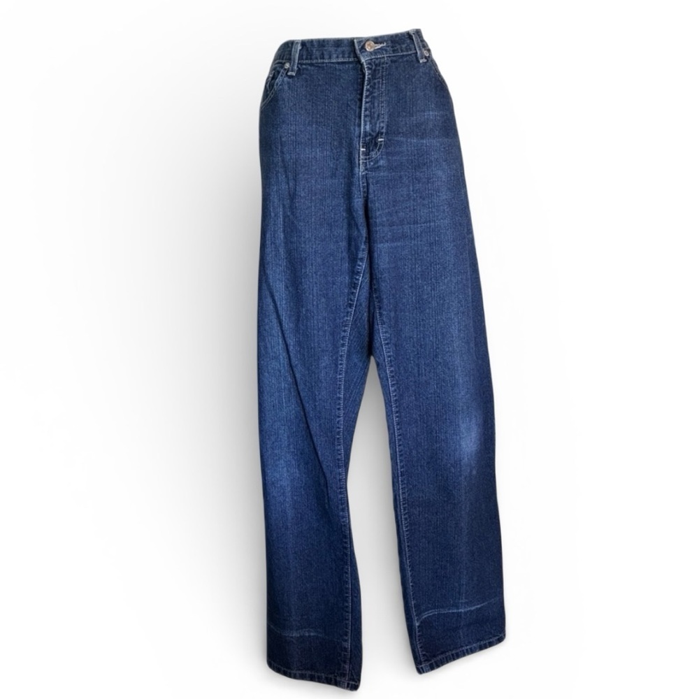 TOMMY HILFIGER Jeans, Women's Blue Denim 12 GUC High Waisted Wide Leg.